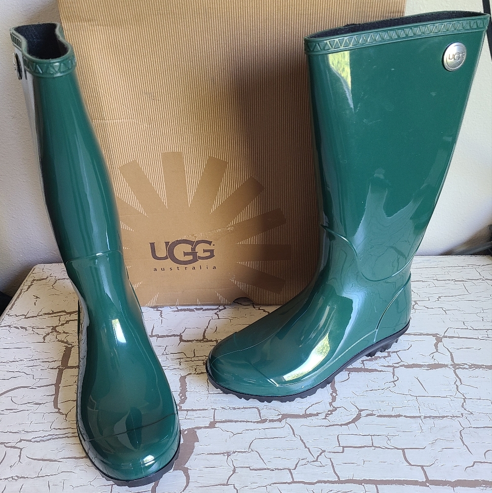 NEW UGG 6 Shaye Pine Tall Rain Boots - Picture 2 of 8